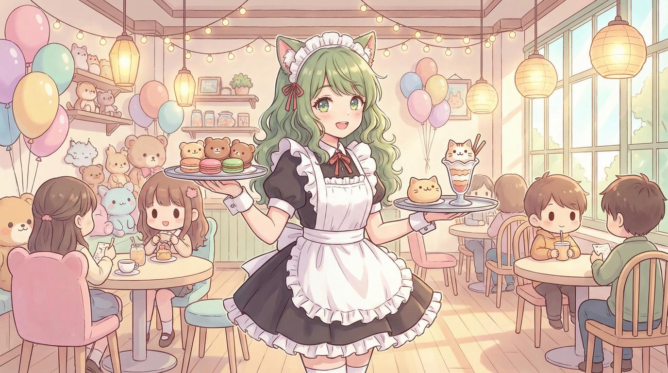 大象传媒猫咖女仆cosplay视频